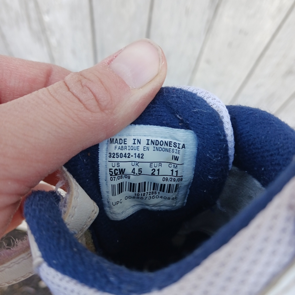 Nike Little Pico III White Blue Sneakers Shoes Toddler Baby Size US‎ 5 CW - Picture 8 of 8
